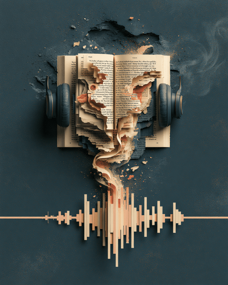 The audiobook guide editorial artwork